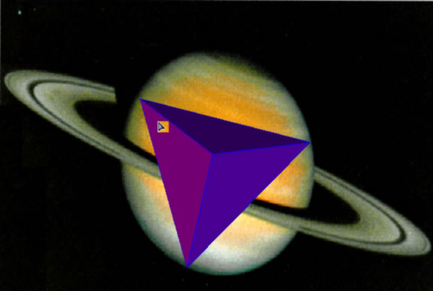 saturn tetrahedron white spot